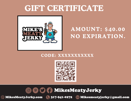 Mike's Meaty Jerky Gift Card